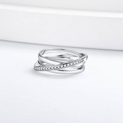 925 Real Silver Großhandel benutzerdefinierte Moissanite Ring