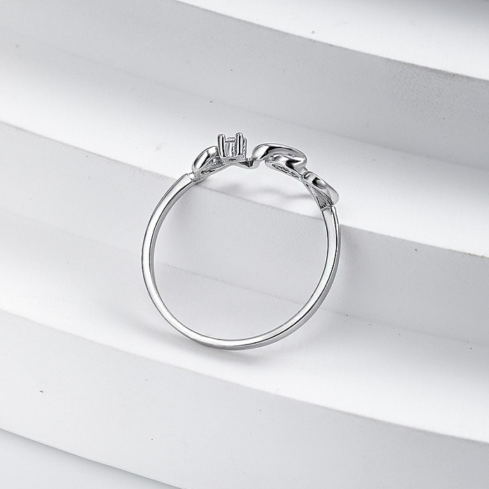 Anéis de joias finas Anel de amor feminino personalizado