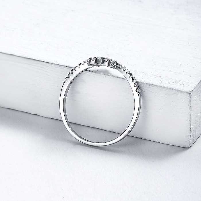 anéis de casamento de noivado simples anéis de aniversário moissanite
