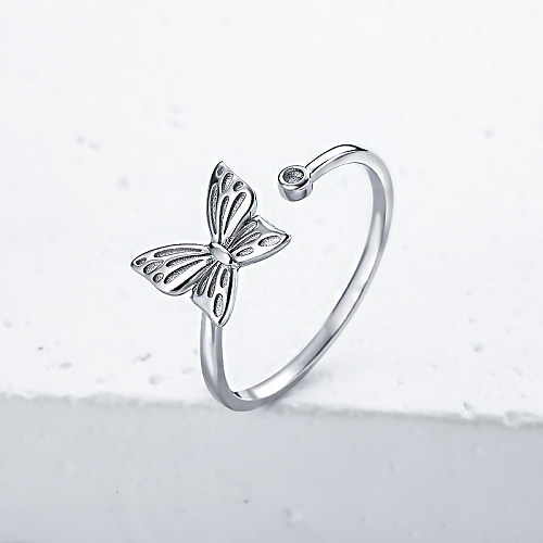 bague papillon simple bagues en argent sterling pour les femmes bagues de fiançailles pour les femmes pas de diamants bagues en argent sterling femmes engagement