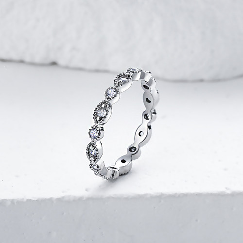 Anéis de noivado de diamante de prata esterlina 925 para mulheres atacado anéis de prata esterlina 925