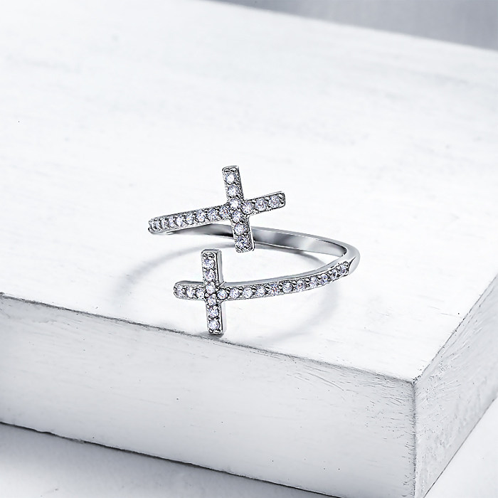 women's sterling silver cross diamond rings celtic cross rings sterling silver silver rings cross buy online