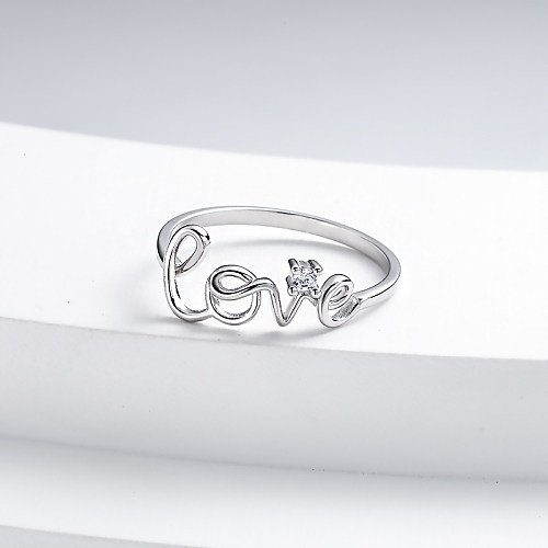 Anillos de joyería fina, anillo de amor para mujer, personalizado