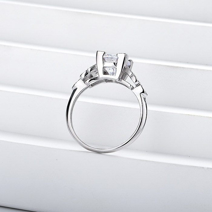 Anéis personalizados de diamante Moiussanite de 3 quilates