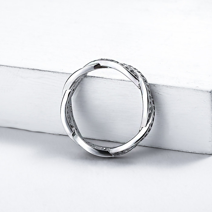 silberne verlobungsringe benutzerdefinierte diamant sterling silber ringe für frauen china lieferant