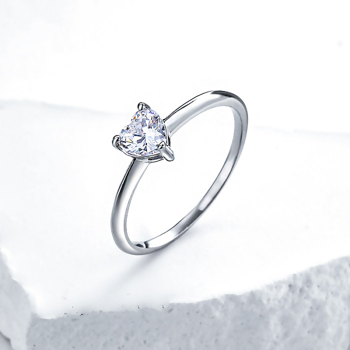 anéis de noivado de prata baratos e banda para mulheres anéis de noivado de diamante para mulheres