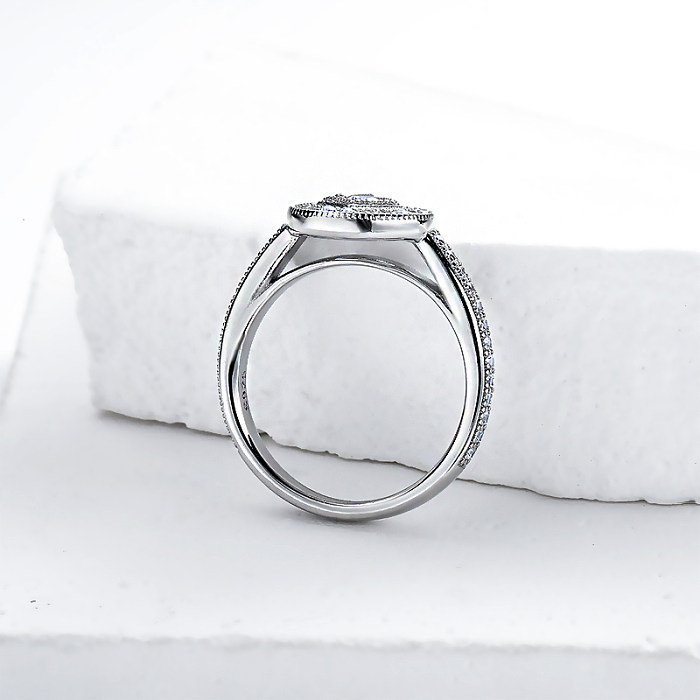 anillos de compromiso de plata esterlina alianza de boda de plata para mujer anillos de boda de plata para mujer