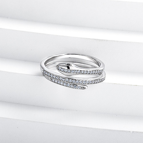 خاتم الماس مويسانيتي الفضة الاسترليني