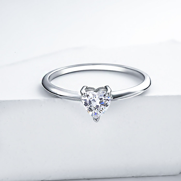 anéis de noivado de prata baratos e banda para mulheres anéis de noivado de diamante para mulheres