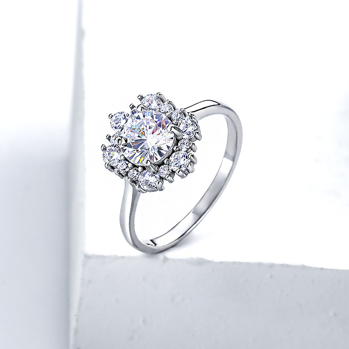 Anéis de prata moissanite para mulheres anéis de diamante de prata para mulheres 925 anéis de prata esterlina com pedras