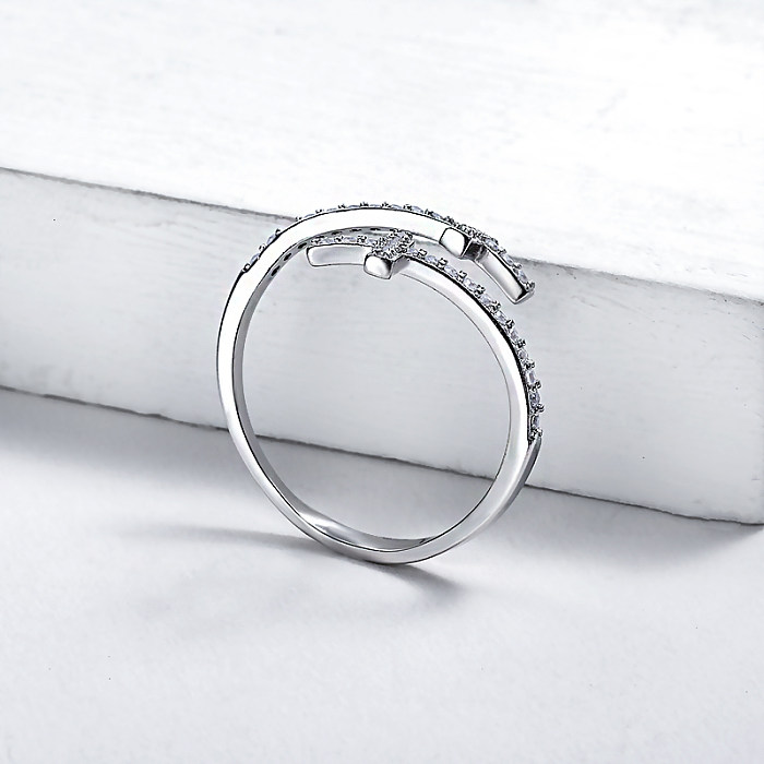damen sterling silber kreuz diamant ringe keltenkreuz ringe sterling silber silberringe kreuz online kaufen
