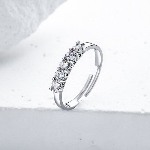 anillos de compromiso de moissanite únicos anillos de boda simples de compromiso de moissanite para mujeres