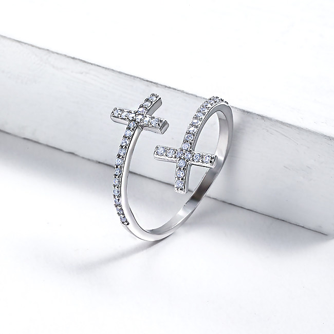 anéis de diamante de cruz de prata esterlina feminina anéis de cruz celta anéis de prata de prata esterlina cruz comprar online