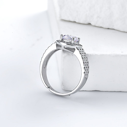 Anéis de noivado moissanite corte asscher anéis de noivado feminino moissanite anel de diamantes moissanite para venda