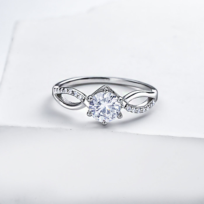 anillos de plata esterlina personalizados para mujeres fabricante y anillos de compromiso de moissanite asequibles