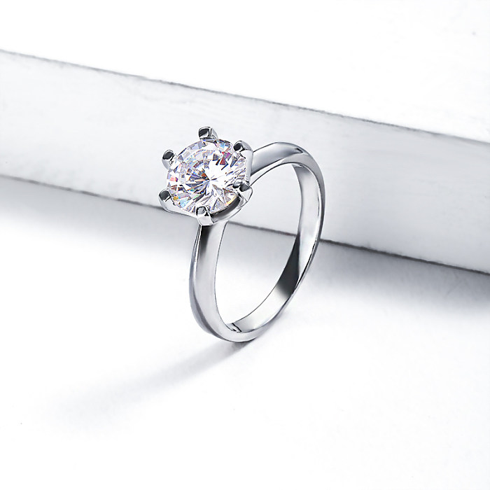 Sterling Silber Diamant Jubiläumsringe Moissanite Verlobungsring bester Ort, um Moissanite zu kaufen