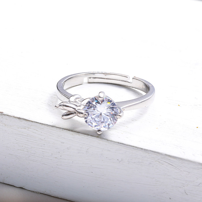 1 Karat Diamant Moissanite Ring Custom 925 Silber