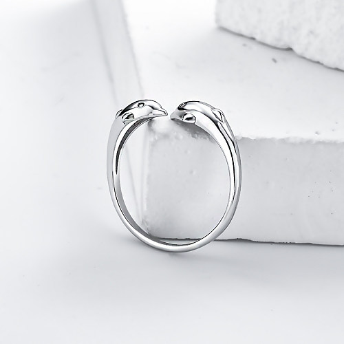 Anillos de delfín de plata esterlina para mujer anillos de plata esterlina para mujer anillos sin diamantes para mujer anillos de plata para mujer liquidación 925