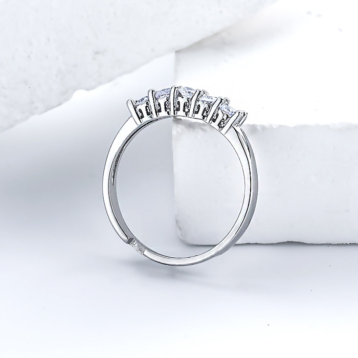 anéis de noivado moissanite exclusivos anéis de casamento simples de noivado moissanite para mulheres