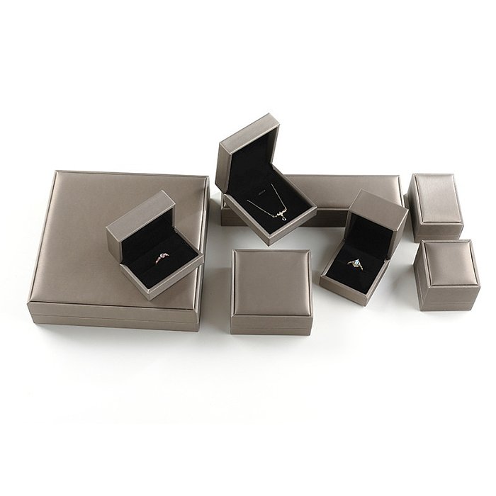 Wholesale Pu Brushed Rings Storage Jewelry Box