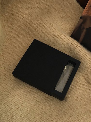 Einfache quadratische transparente Aufbewahrungsbox Kopf Seil Ring Halskette Ohrringe Schmuckschatulle Kunststoffbox