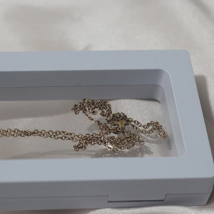 Simple couleur unie élastique PE Film anti-poussière anneaux collier Bracelet boîte à bijoux