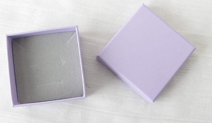 Fashion Solid Color Paper Jewelry Boxes 1 Piece