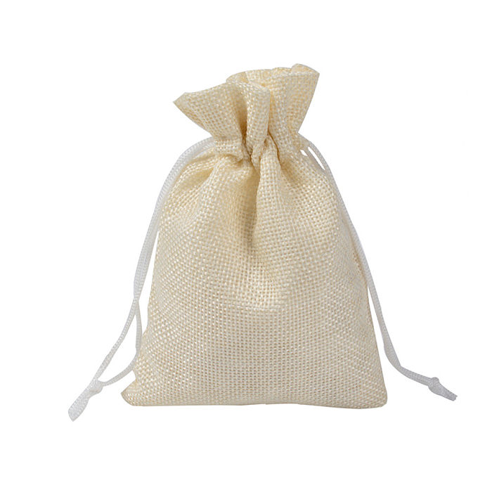 Simple Style Solid Color Cloth Drawstring Jewelry Packaging Bags