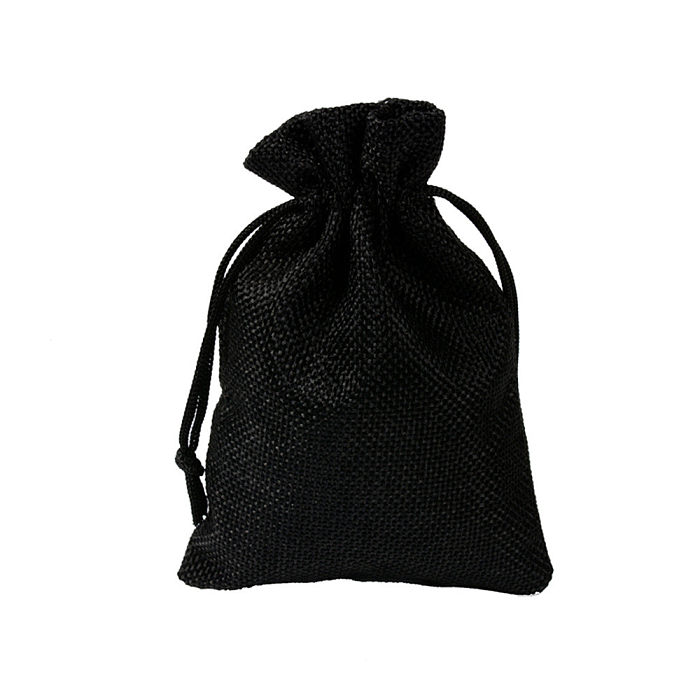 Simple Style Solid Color Cloth Drawstring Jewelry Packaging Bags