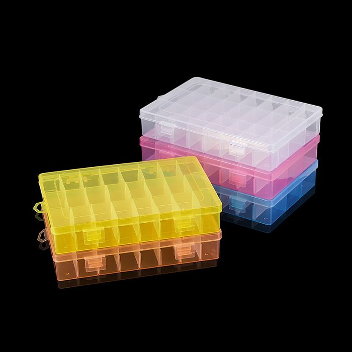 Caixas de joias de plástico quadradas de estilo simples