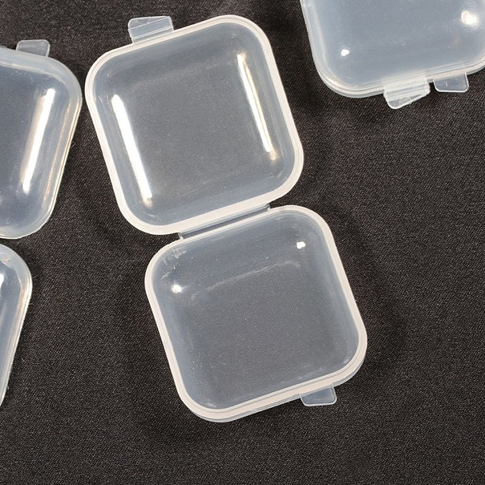Cajas de joyería de plástico de color sólido de estilo simple 1 pieza