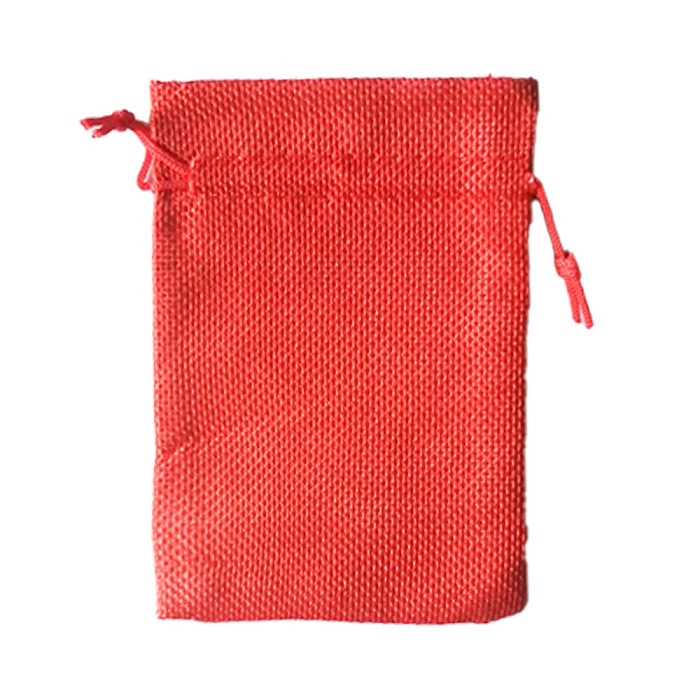 Simple Style Solid Color Cloth Drawstring Jewelry Packaging Bags