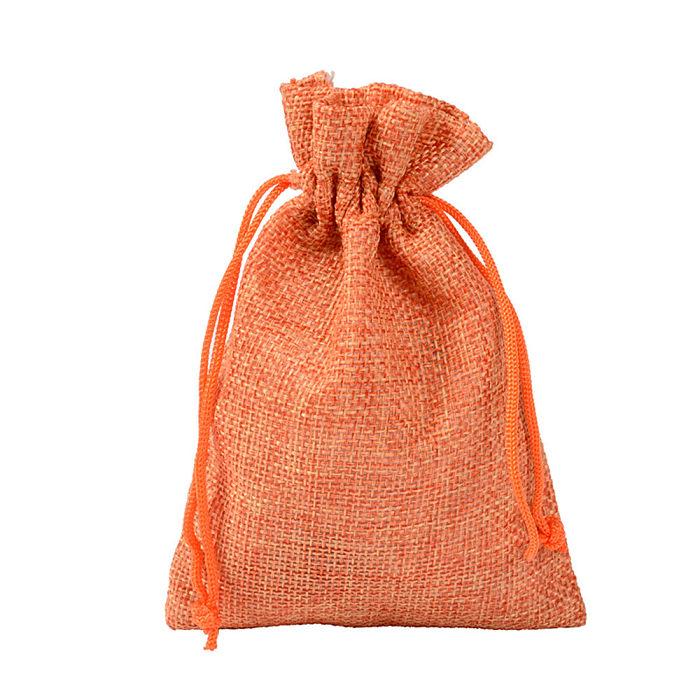 Simple Style Solid Color Cloth Drawstring Jewelry Packaging Bags