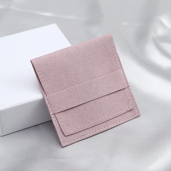 Sacos de embalagem de joias de fibra sintética de cor sólida estilo simples 1 peça