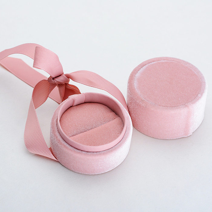 Fashion Bow Knot Flannel Jewelry Boxes