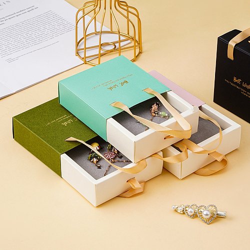 Boîtes à bijoux en papier à lettres mode 1 pièce