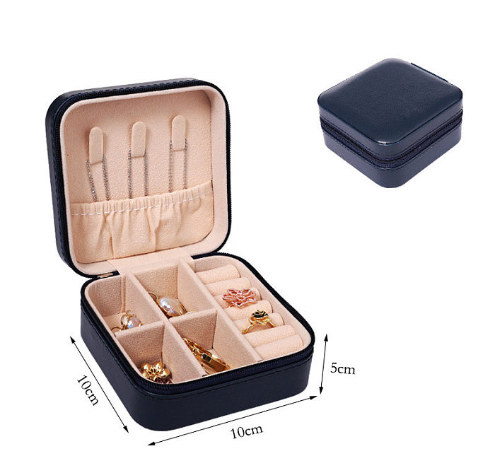 Caixa de armazenamento de joias coreanas brincos de anel pequeno caixa de joias de viagem portátil caixa de joias fábrica em estoque atacado