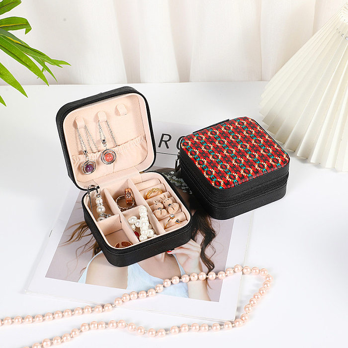 Fashion Leopard PVC Jewelry Boxes 1 Piece