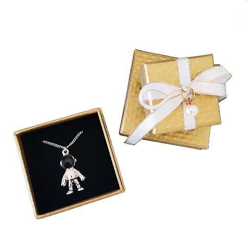 Fashion Solid Color Square Diamond Pattern Jewelry Boxes 1 Piece