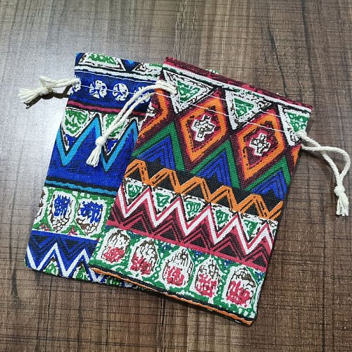 Ethnic Style Geometric Cotton Festival Gift Bags