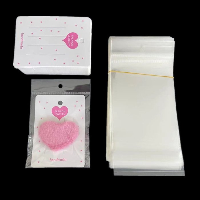 100pcs wholesale hairpin cards tag brooch hair ring hair accessories packaging bag jewelry cardboard