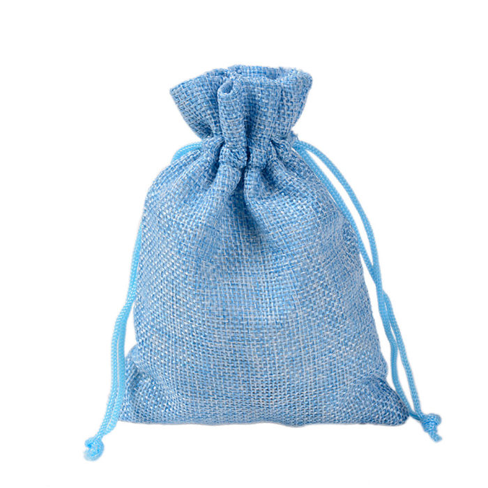 Simple Style Solid Color Cloth Drawstring Jewelry Packaging Bags