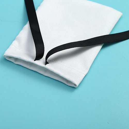 Simple Style Solid Color Cotton Drawstring Jewelry Packaging Bags 1 Piece