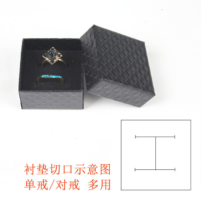 Caja de pulsera Caja de papel Anillo Arete Collar Caja de juego