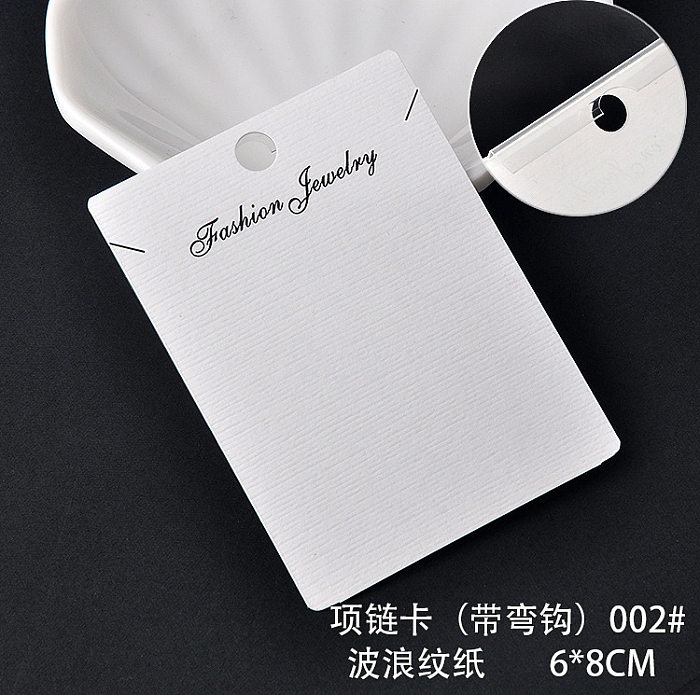 Weißer PVC-hängender Schmuck-Ohrring-Halsketten-Verpackungskarton
