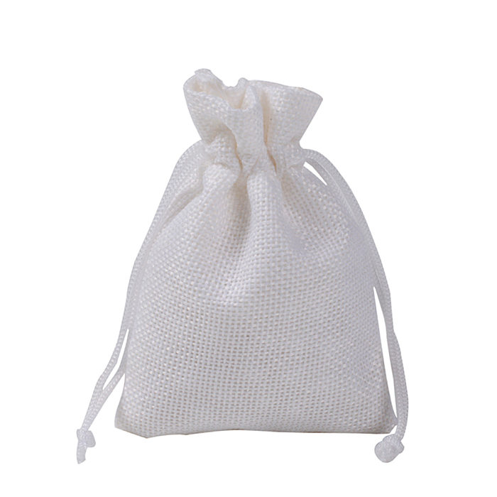 Simple Style Solid Color Cloth Drawstring Jewelry Packaging Bags