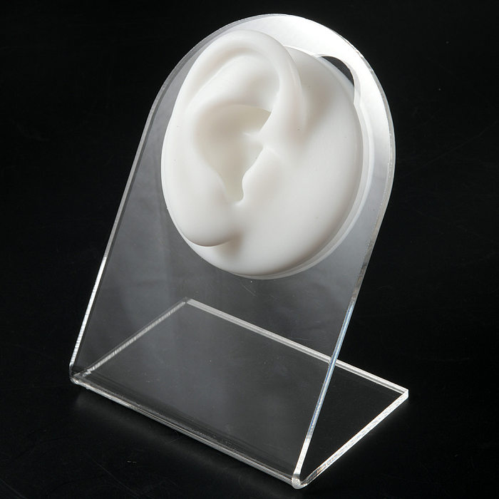 Fashion Geometric Silica Gel Simulation No Inlaid Stereo Ear Model