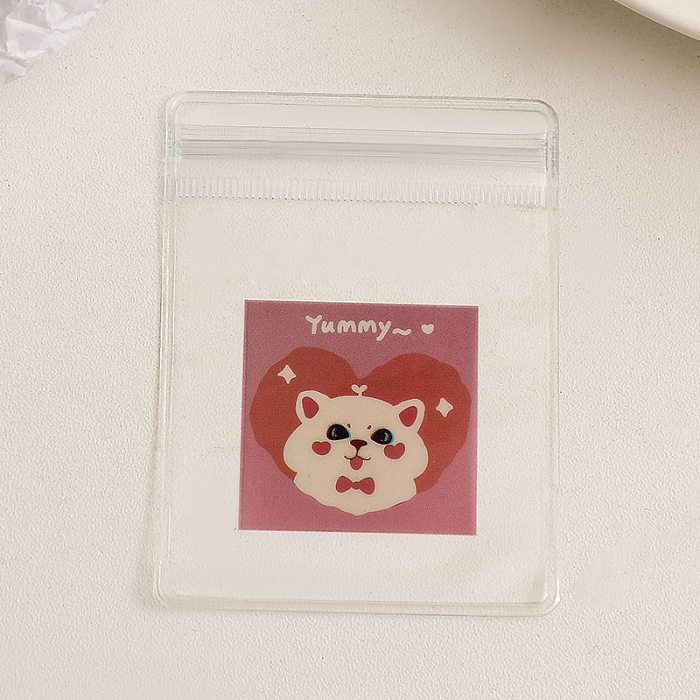 Cute Animal Letter PVC Jewelry Packaging Bags 1 Piece