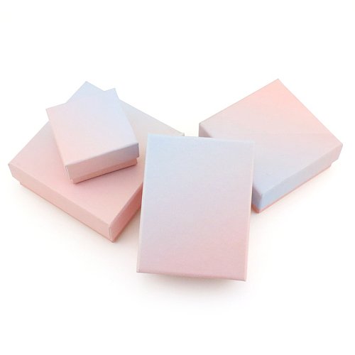 Fashion Gradient Color Paper Jewelry Boxes 1 Piece