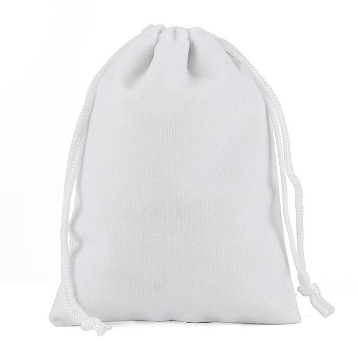 Drawstring Beam Storage Flannel Bag Jewelry